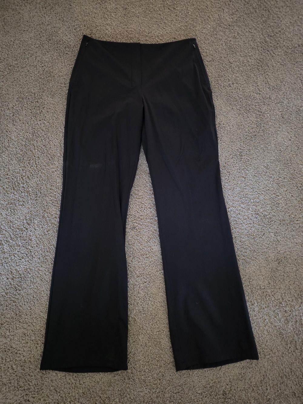 Lululemon Black Flare / Bootcut Pants NEW Tag Removed Zip Pockets